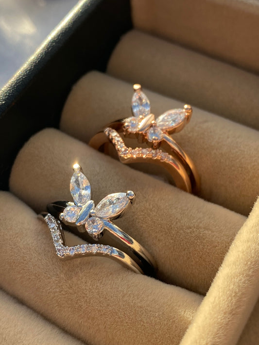 BUTTERFLY SPARKLE RING