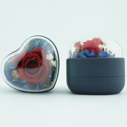 Blue Rose Ring Box